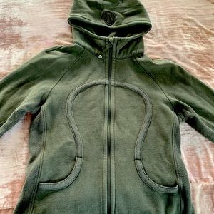 Lululemon zip-up hoodie - army green